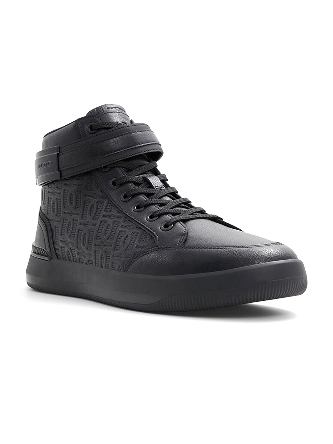

ALDO Men Highcourt Textured Round Toe Comfort Insole Sneakers, Black
