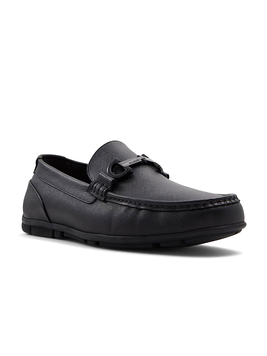

ALDO Men Orlovoflexx Round Toe Comfort Insole Leather Loafers, Black
