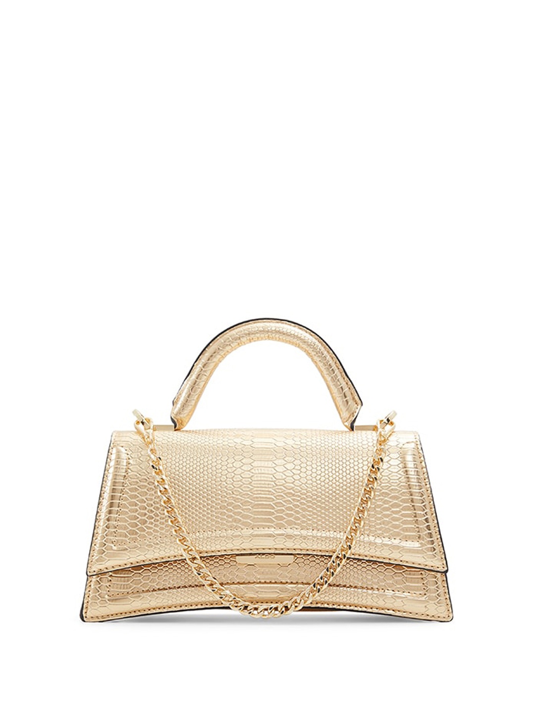 

ALDO Textured Structured Handheld Bag, Gold