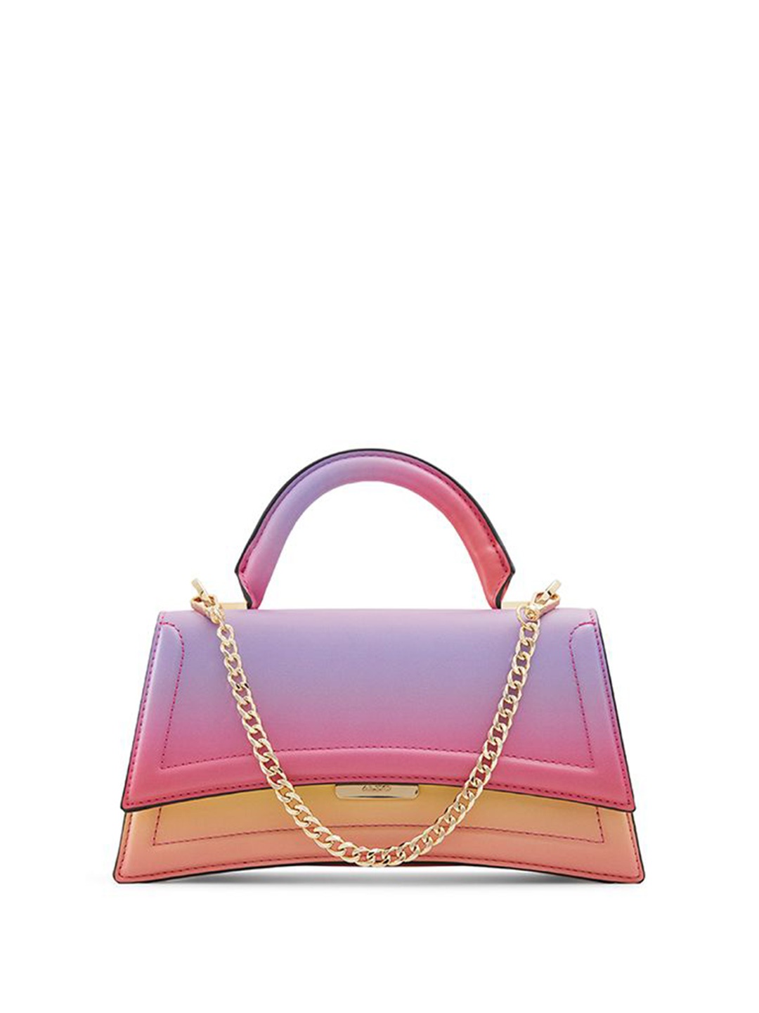 

ALDO Abstract Printed Structured Handheld Bag, Purple