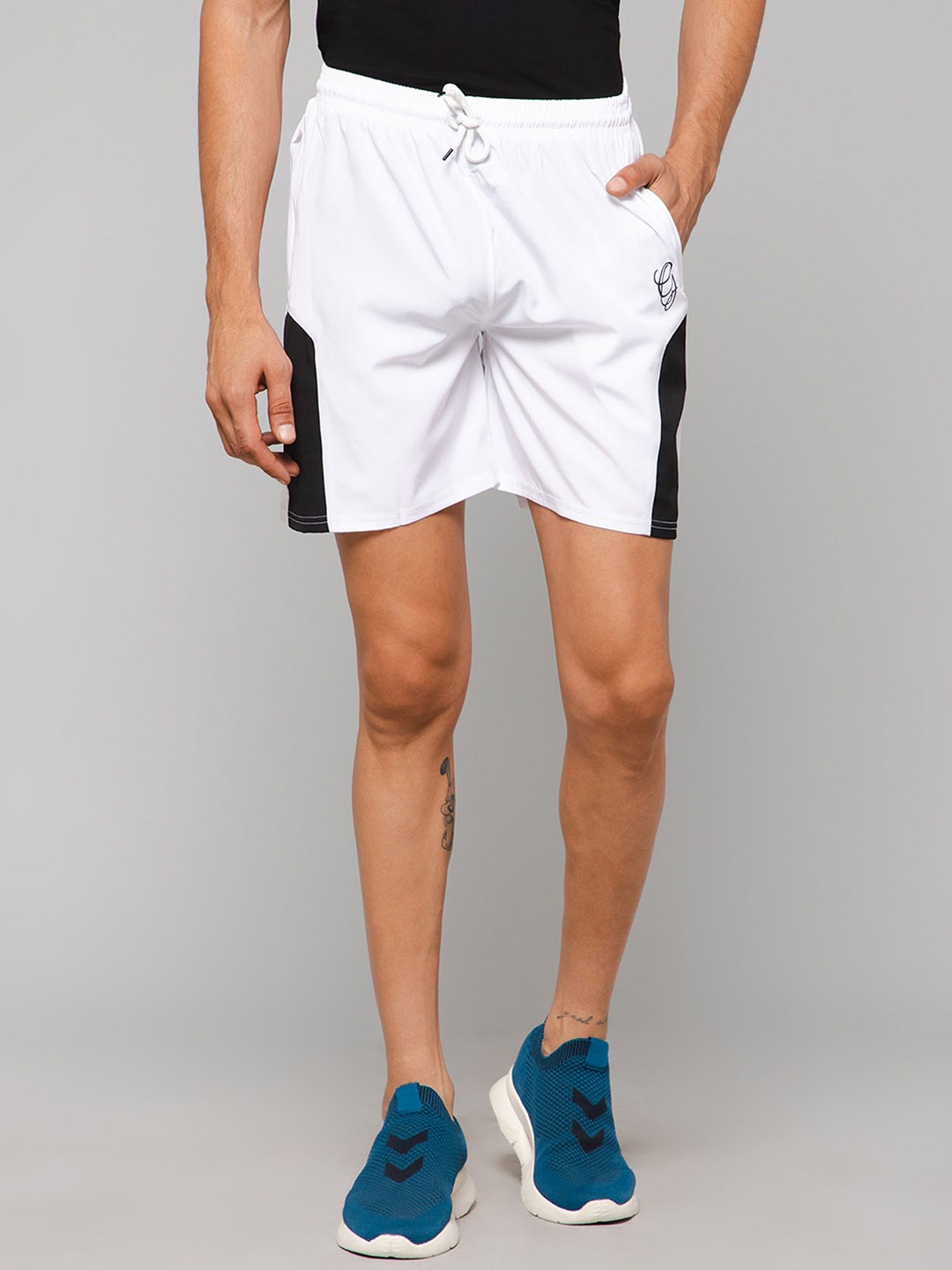 

GIYSI Men Sports Mid-Rise Fit Shorts, White