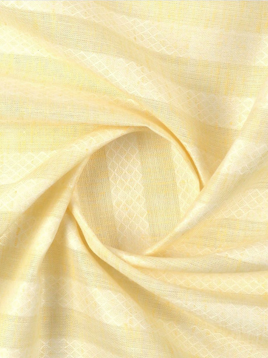 

Ramraj Men Striped Cotton Shirt Unstitched Fabric, Yellow