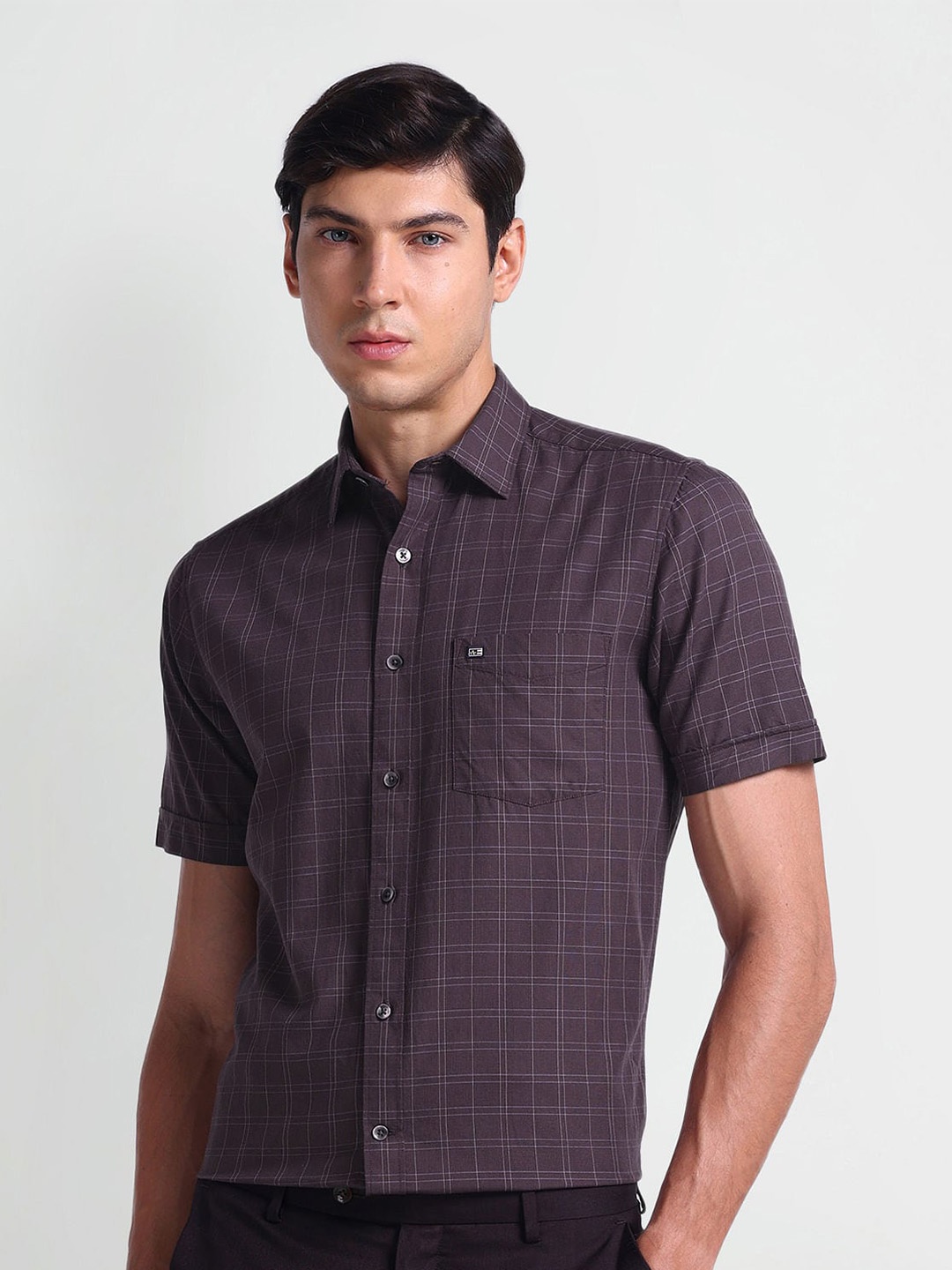 

Arrow Sport Tartan Checked Casual Shirt, Purple