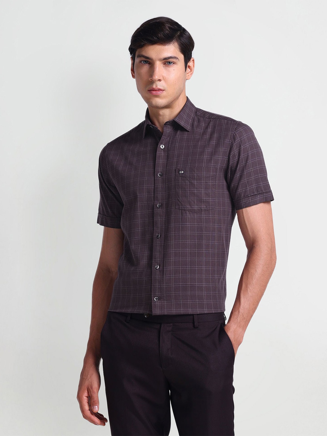 

Arrow Sport Checked Cotton Casual Shirt, Purple