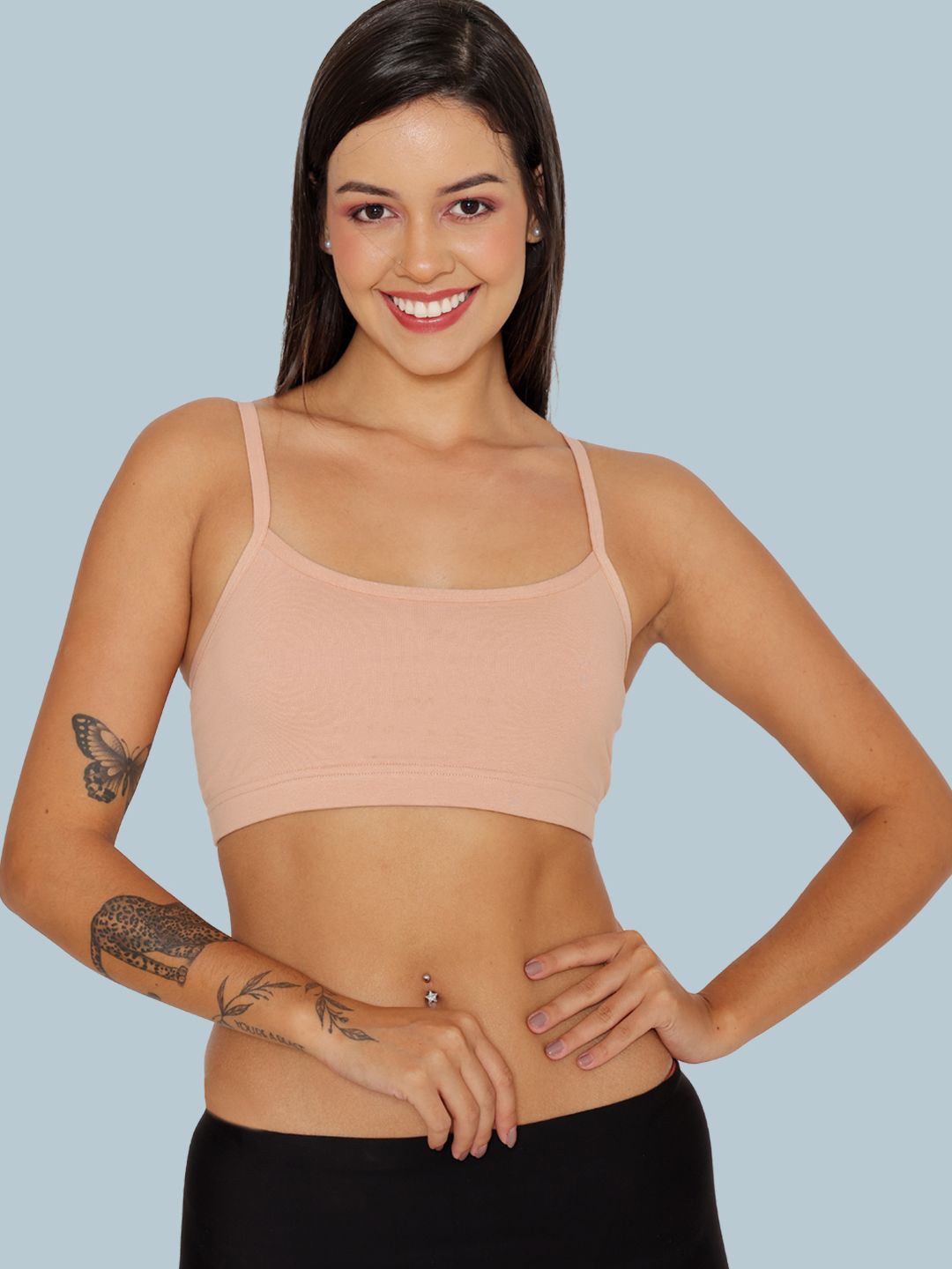 

B'ZAR Full Coverage Non Padded Anti Bacterial Beginners Bra, Beige