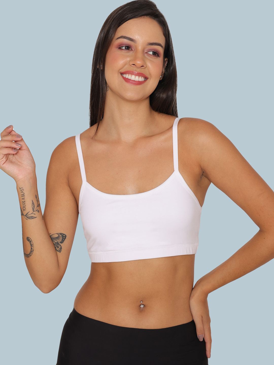 

B'ZAR Full Coverage Non Padded Anti Bacterial Beginners Bra, White