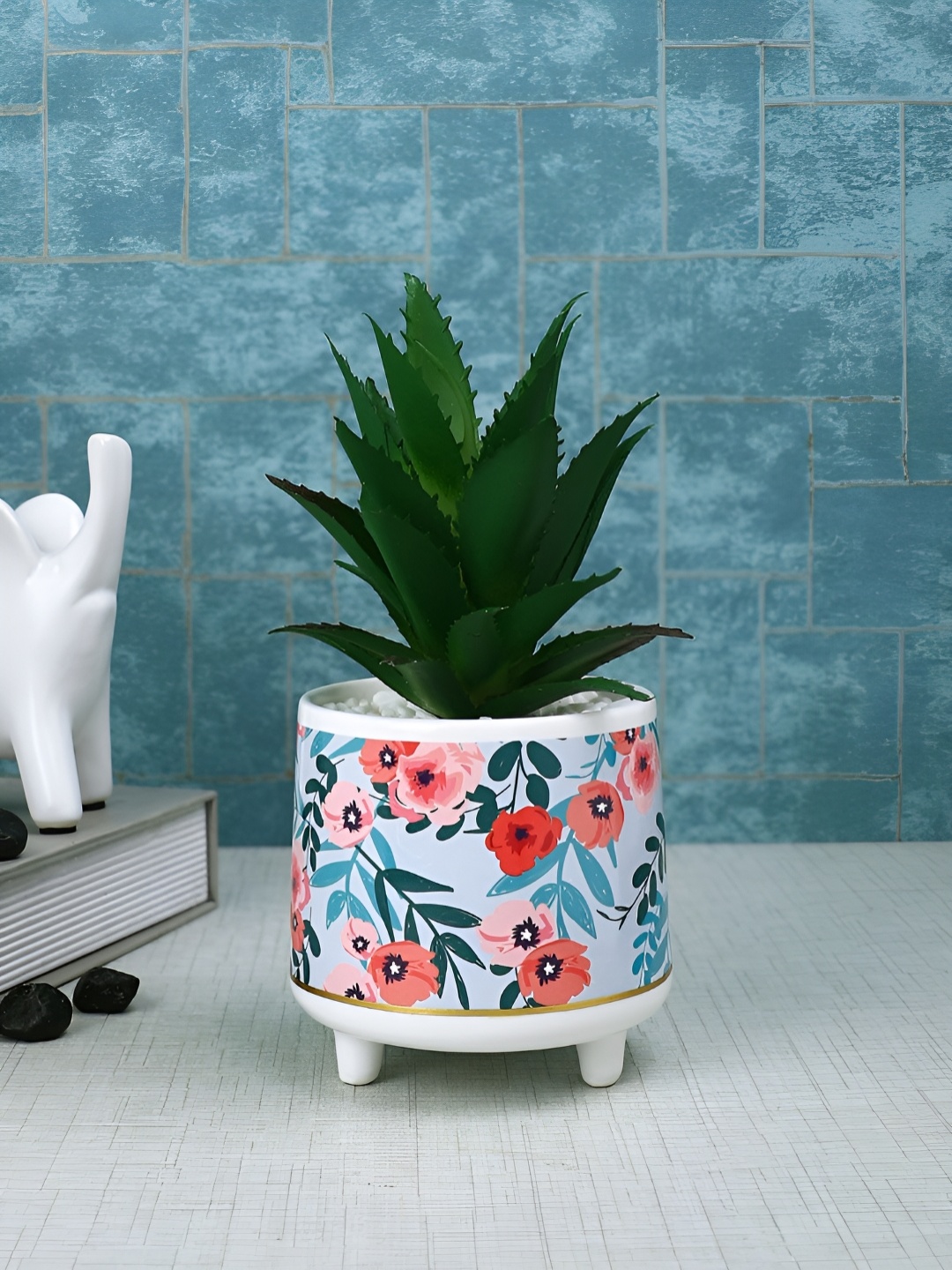 

TAYHAA Green Aloe Vera Artificial Plant With Pot