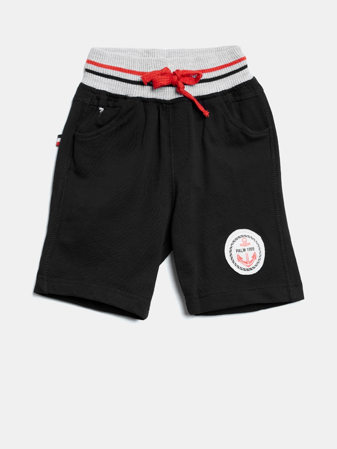 

Palm Tree Boys Black Solid Regular Fit Shorts