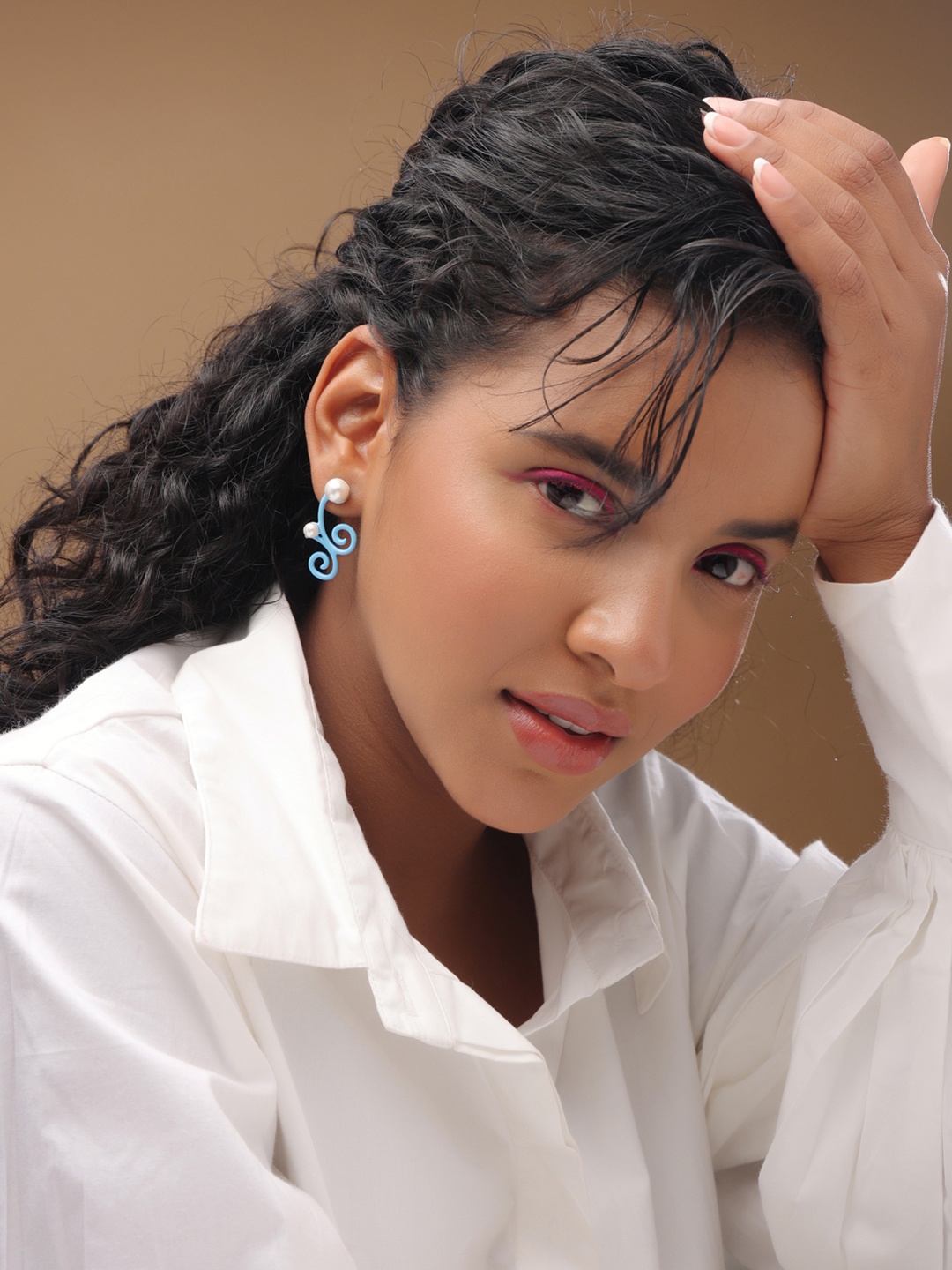 

Kicky And Perky 925 Sterling Silver Pearls Beaded Drop Earrings