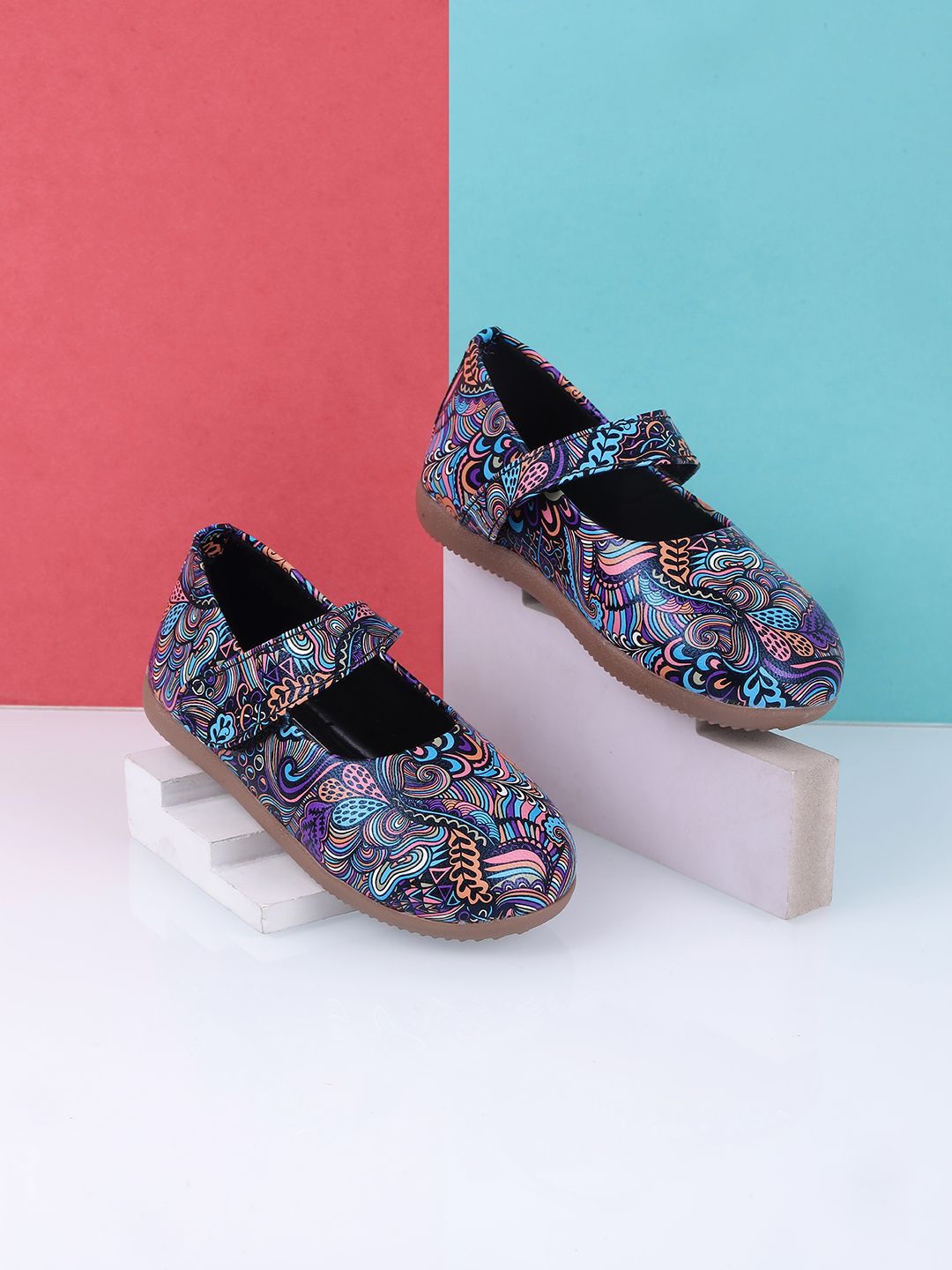 

Jazzy Juniors Girls Printed Round Toe Ballerinas, Blue