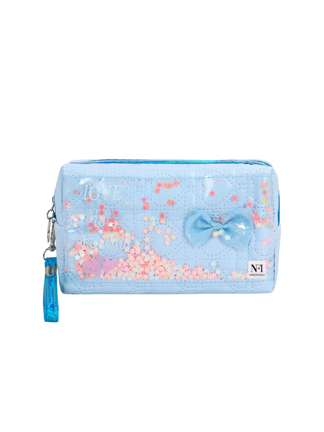 

NFI essentials Self-Designed Makeup Pouch, Blue