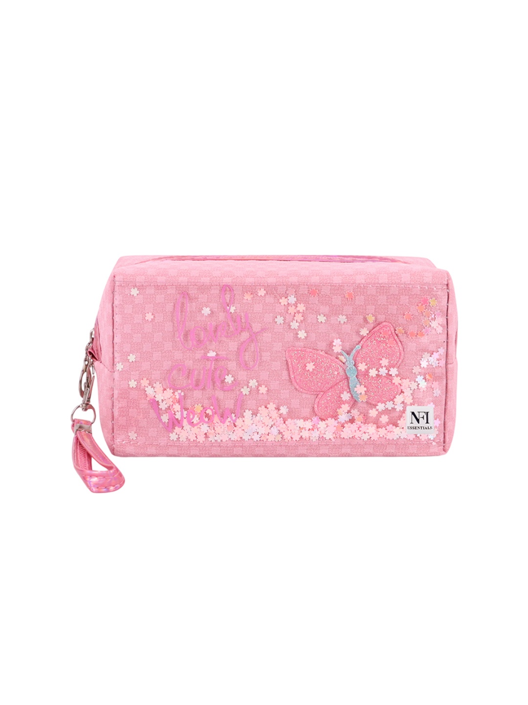 

NFI essentials Makeup Pouch with Zip Closure - Pink