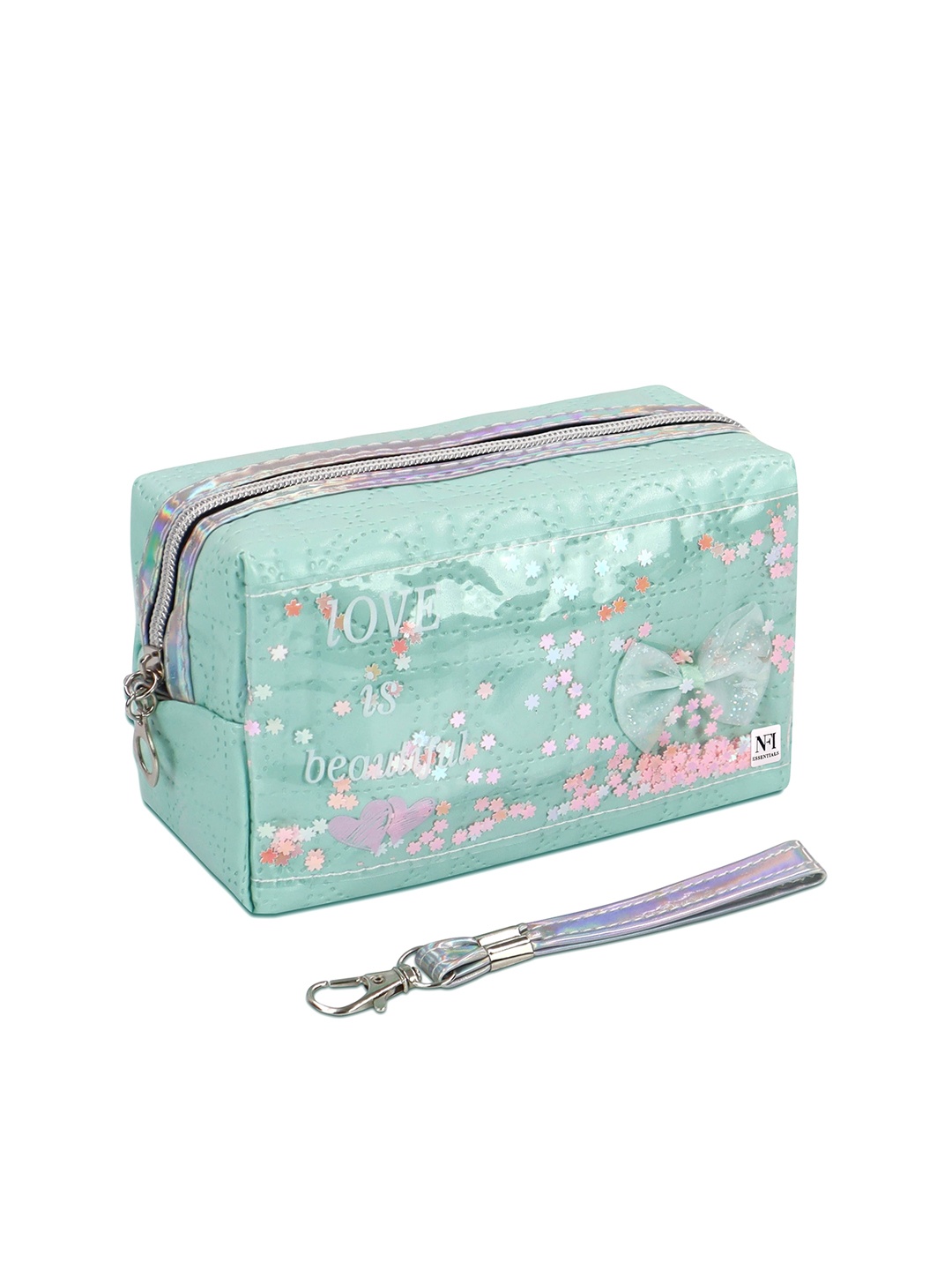 

NFI essentials Self Design Makeup Pouch, Green