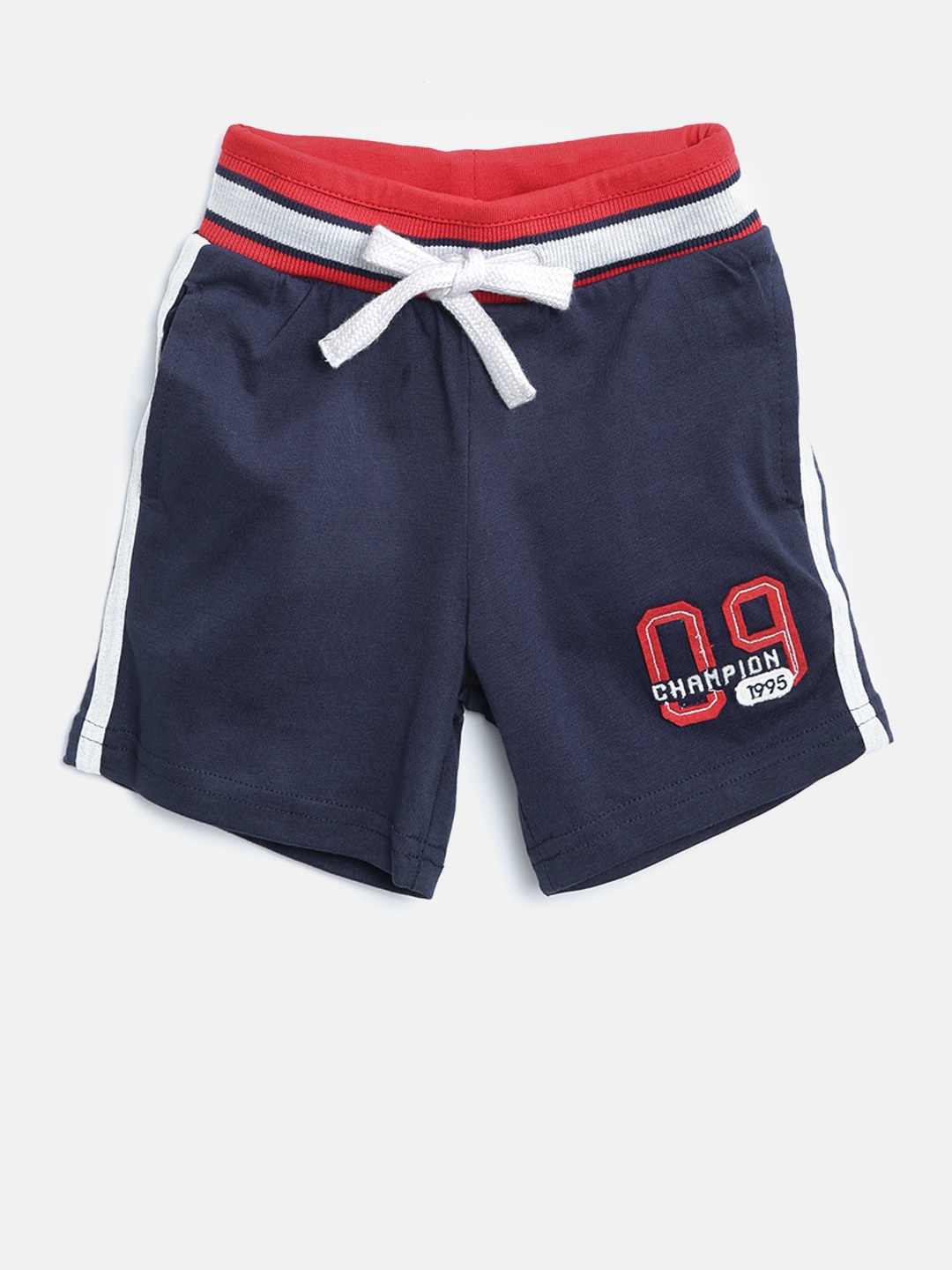 

Palm Tree Boys Navy Blue Solid Regular Fit Shorts