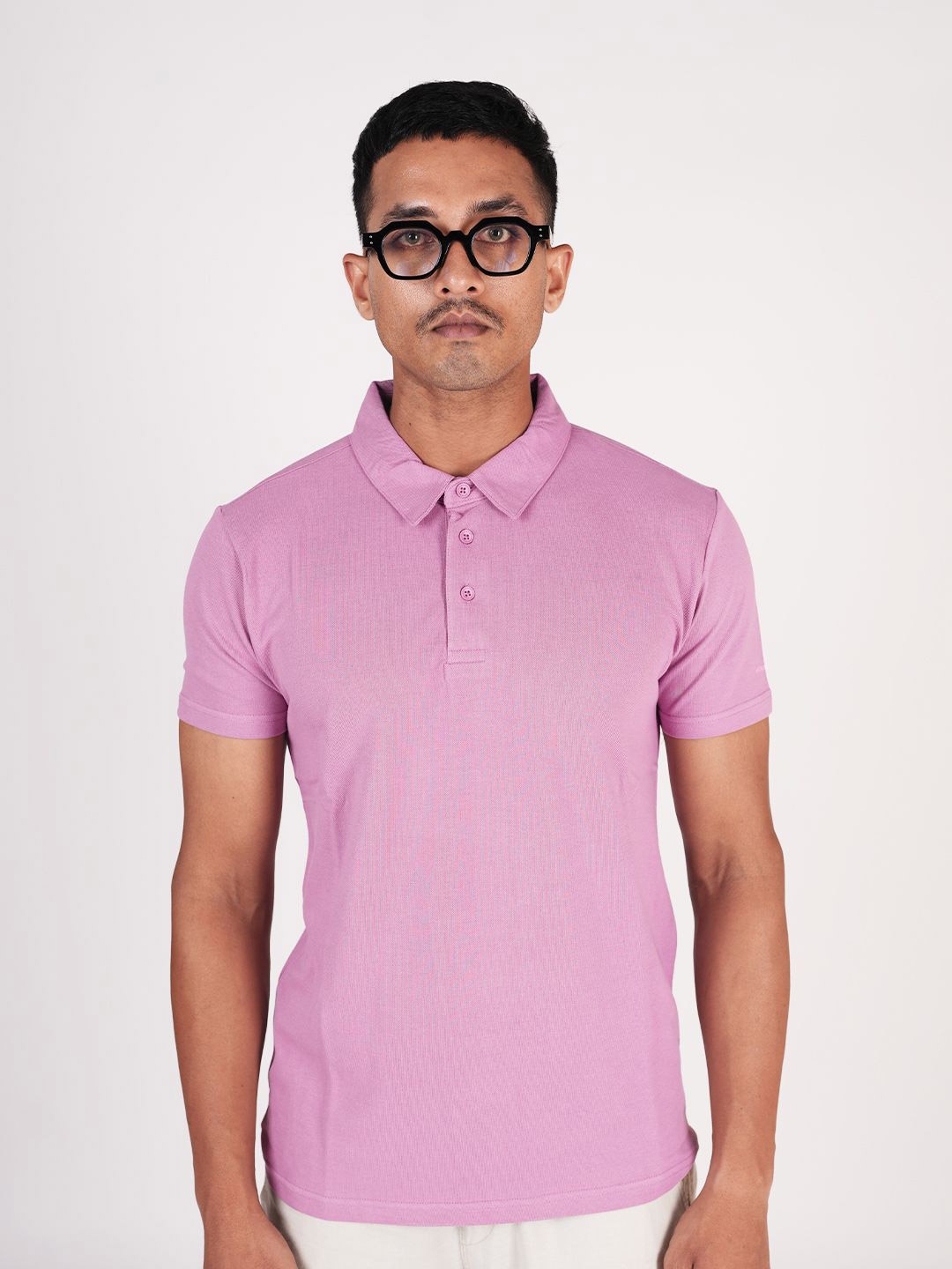 

MONKSTORY Men Solid Polo Collar T-shirt, Pink