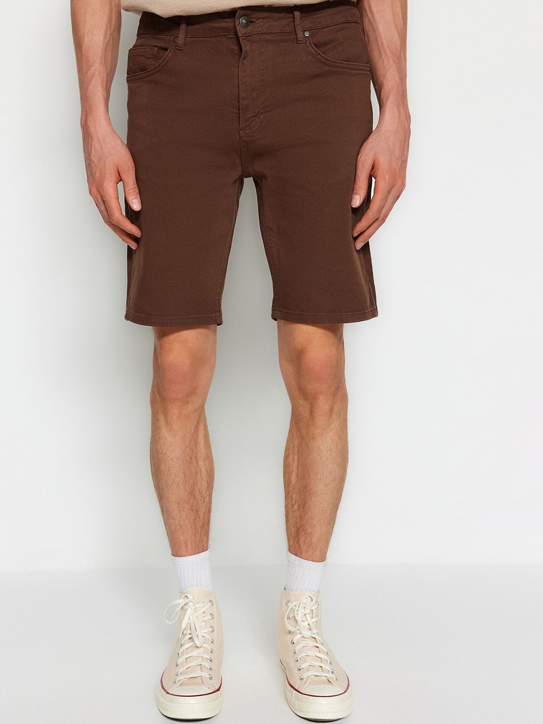 

Trendyol Men Denim Shorts, Brown
