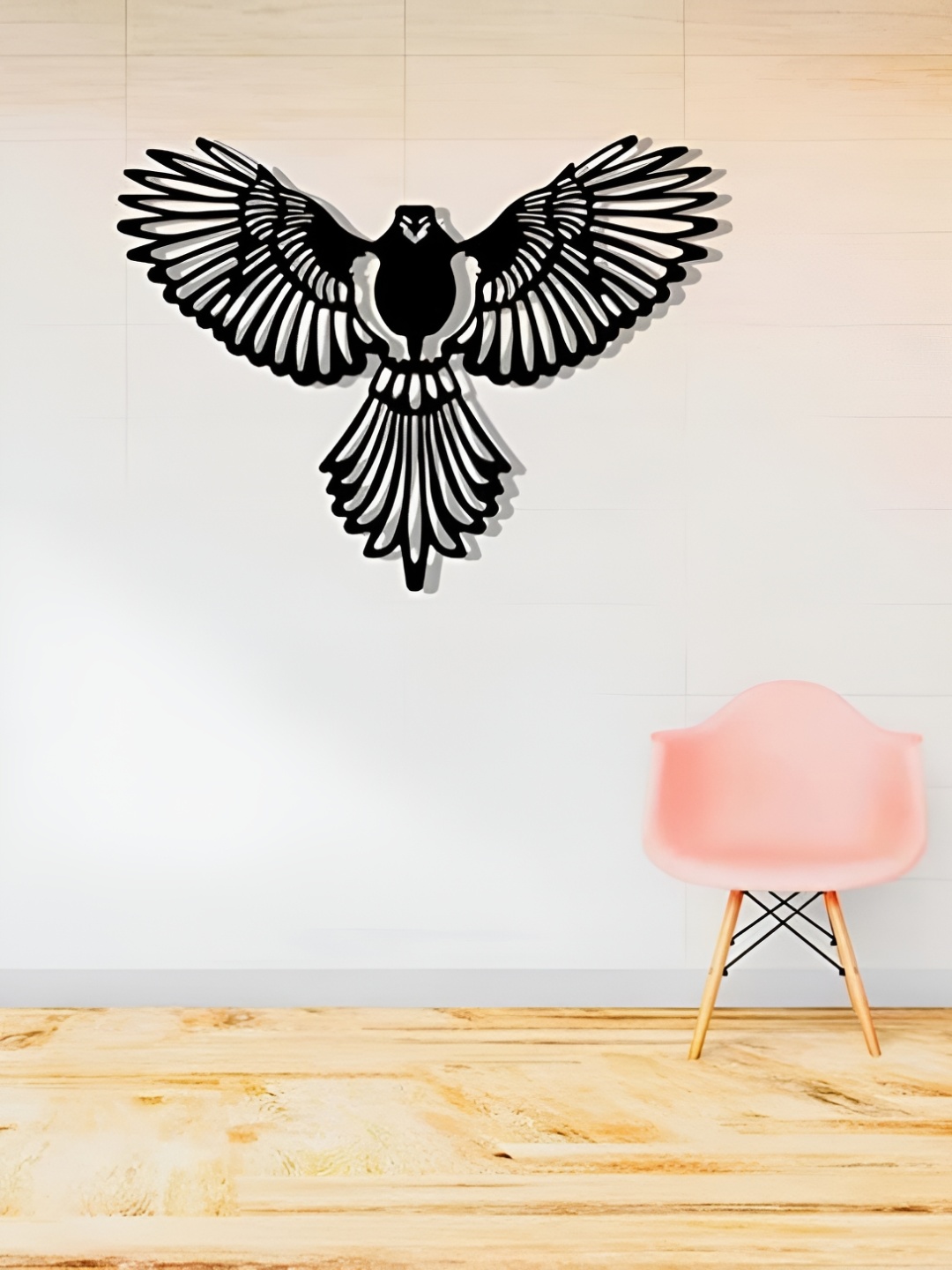 

Artrooms Eagle Wings Metal Wall Art, Black