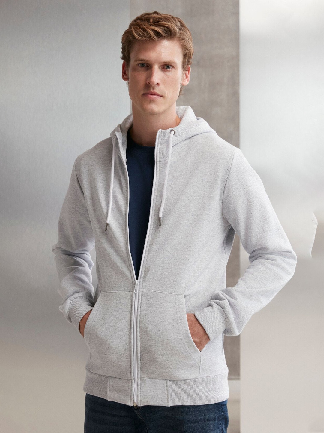 

GRIMELANGE Hooded Cotton Sweatshirt, White