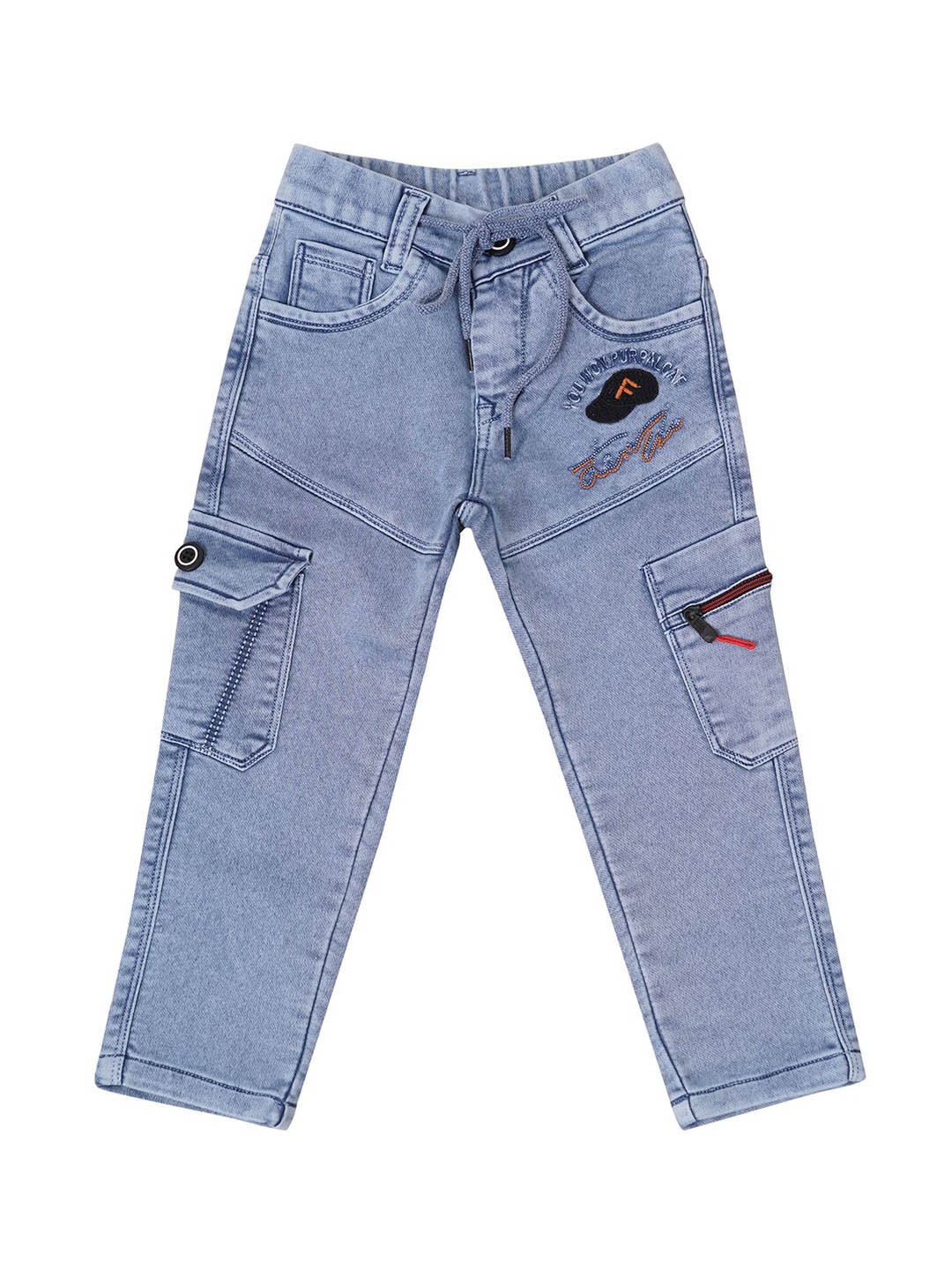 

BAESD Boys Comfort Stretchable Cargo Jeans, Blue