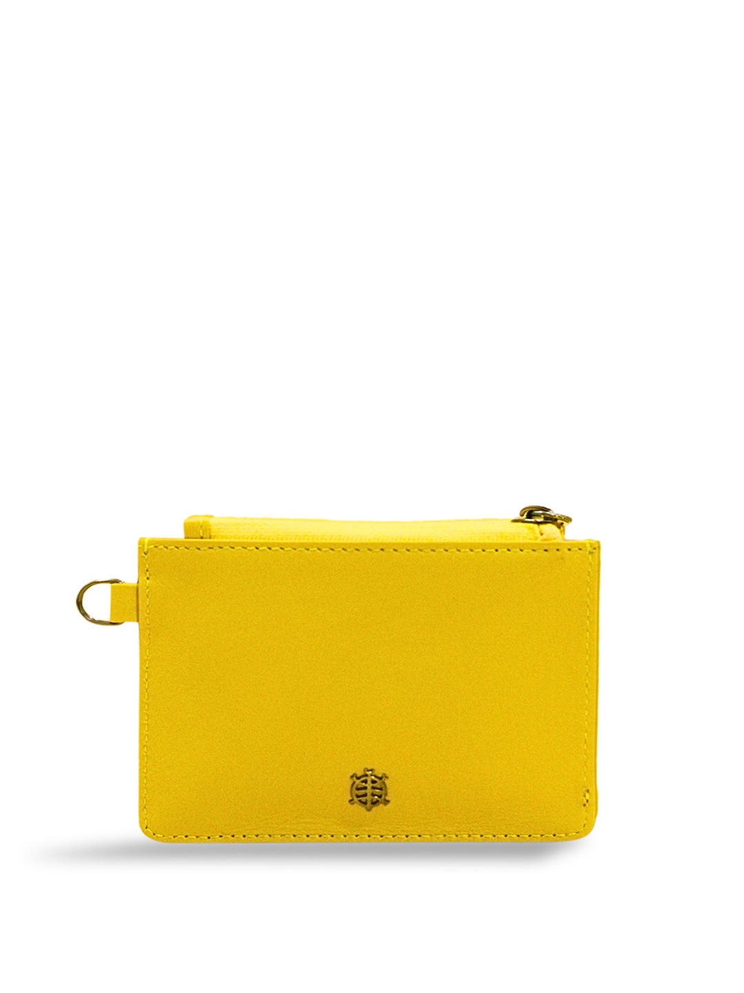 

Tortoise Unisex Genuine Leather Card Holder, Yellow