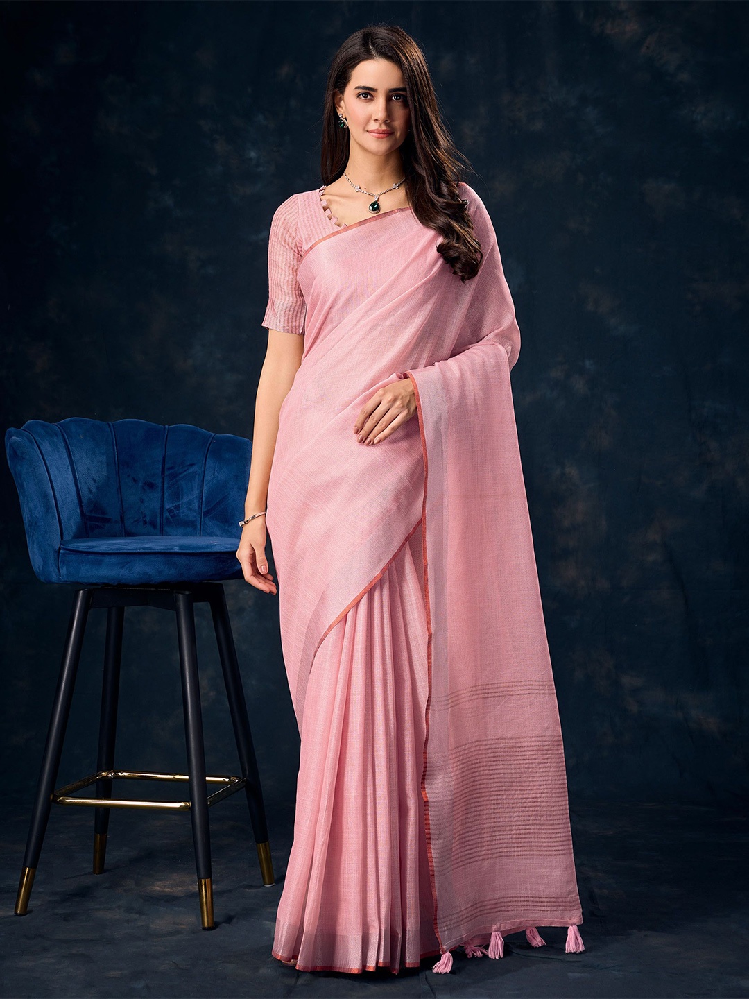 

Mitera Saree, Peach