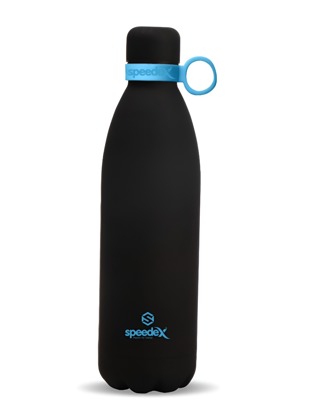 

Speedex Black & Blue Stainless Steel Solid Double Wall Vacuum Water Bottle 1ltr
