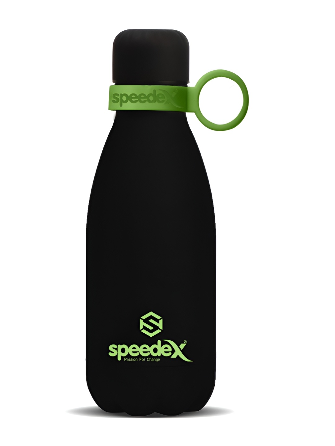 

Speedex Black & Green Stainless Steel Solid Double Wall Vacuum Water Bottle 350 ml