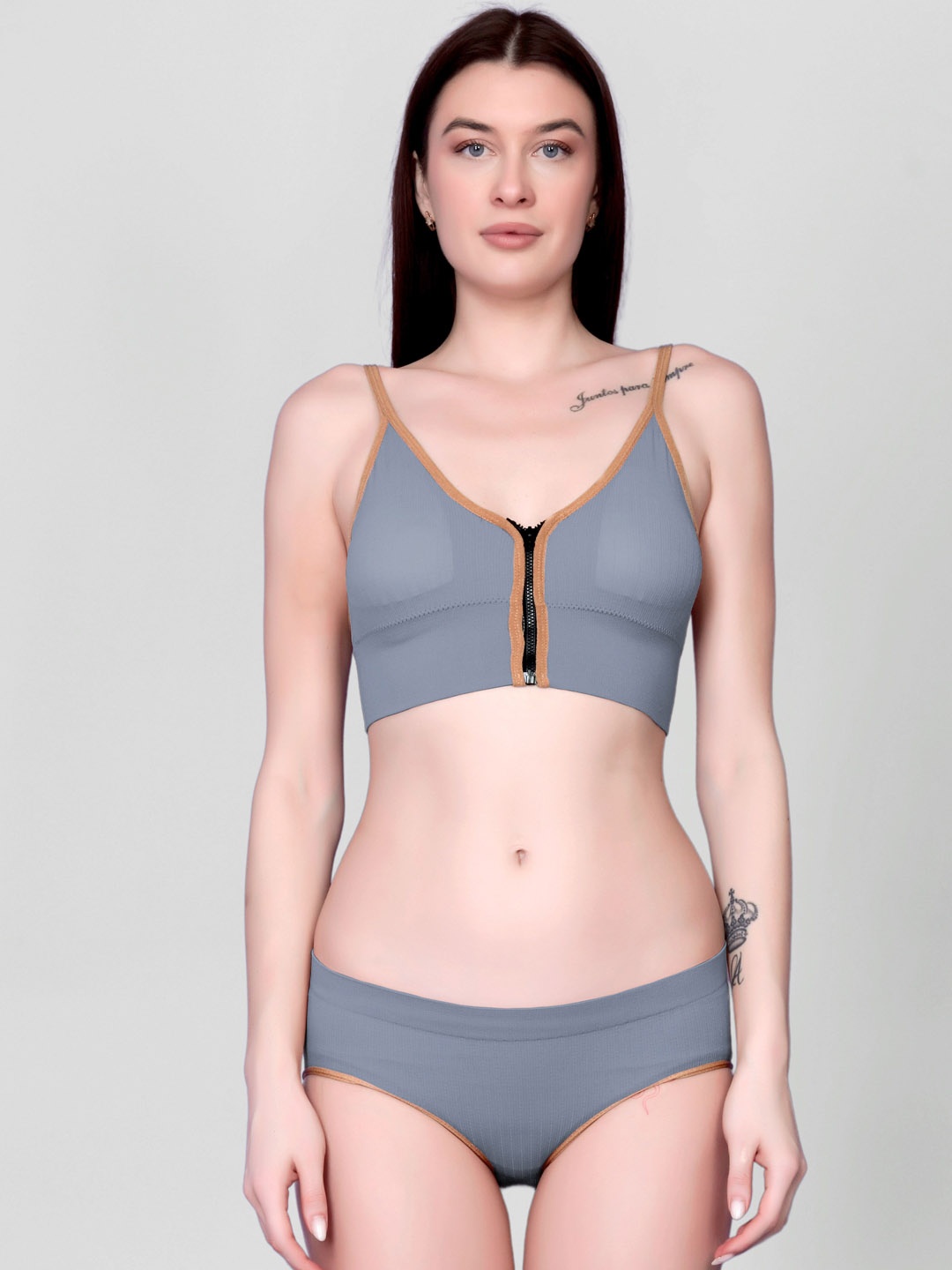 

Spiaty Lightly Padded Lingerie Set, Blue
