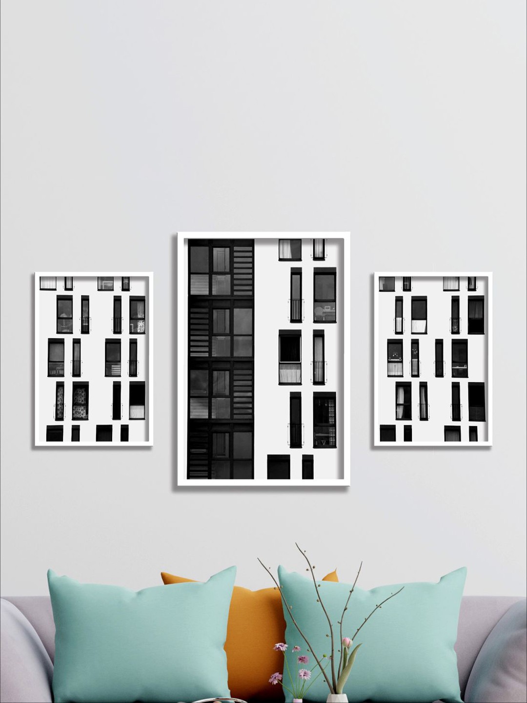 

Aura White & Black 3 Pieces Wall Arts
