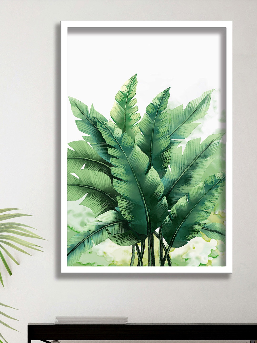 

Aura White & Green Floral And Botanical Wall Art