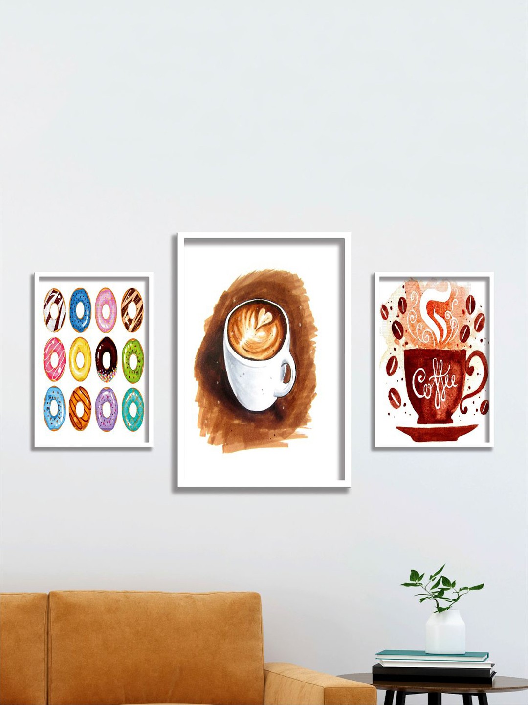 

Aura White & Red 3 Pieces Wall Arts