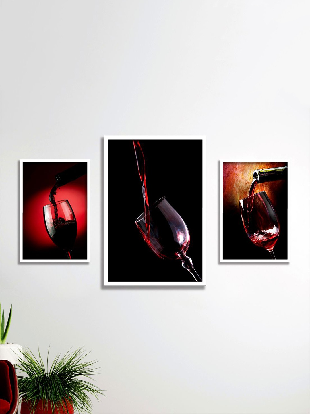 

Aura Red & Black 3 Pieces Wall Arts