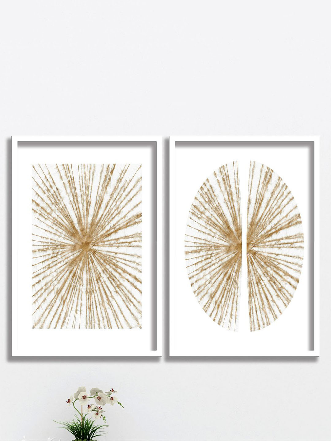 

Aura White & Brown 2 Pieces Wall Arts