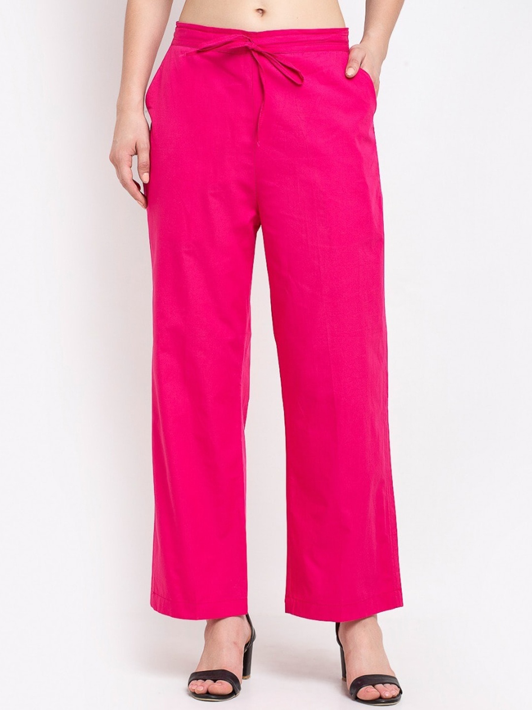 

GRACIT Women Cotton Track Pant, Pink