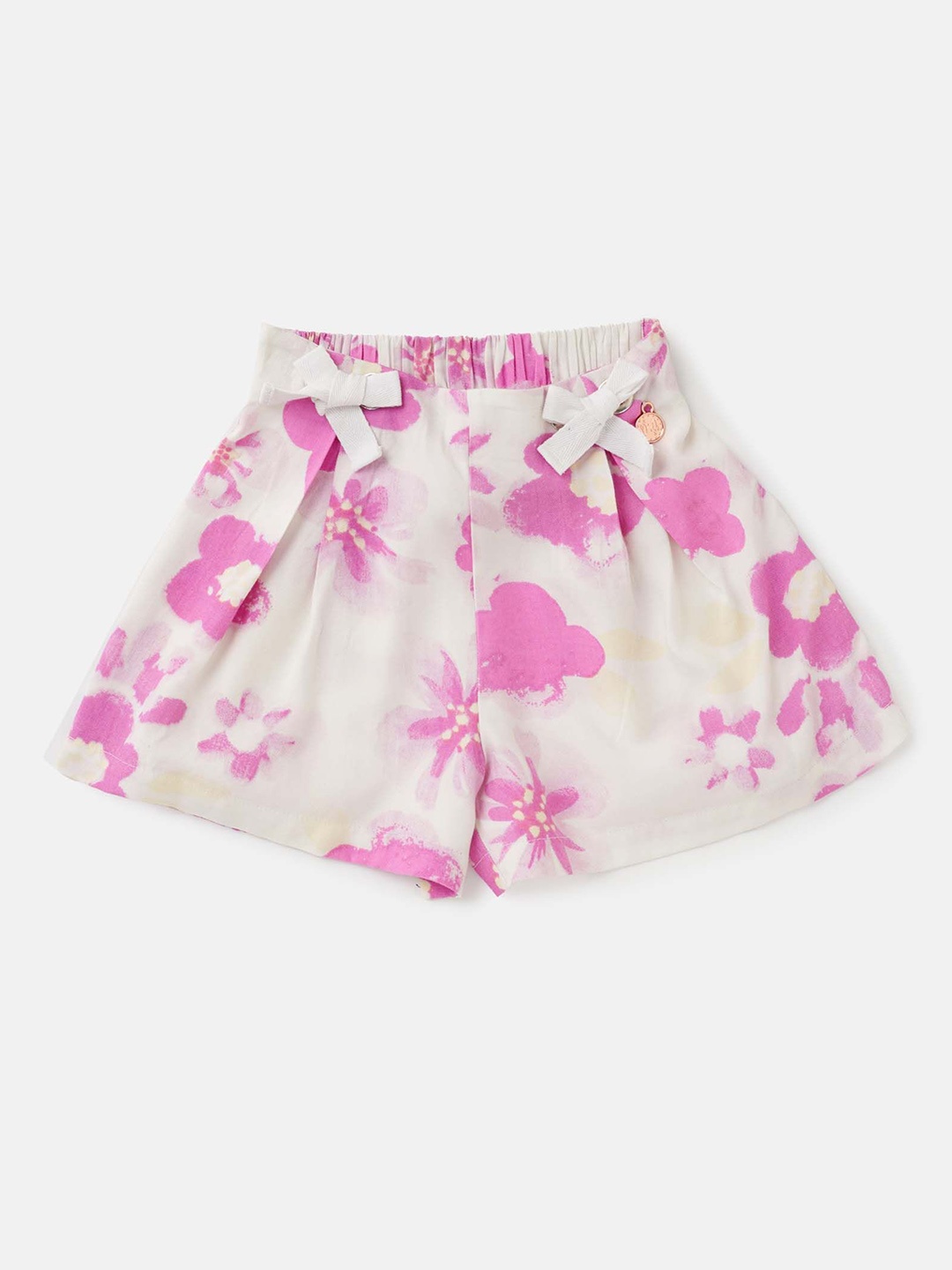 

Angel & Rocket Girls Floral Printed Slim Fit Shorts, Pink