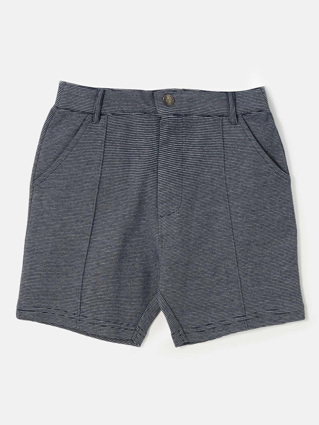 

Angel & Rocket Boys Mid-Rise Slim Fit Above Knee Length Regular Shorts, Navy blue