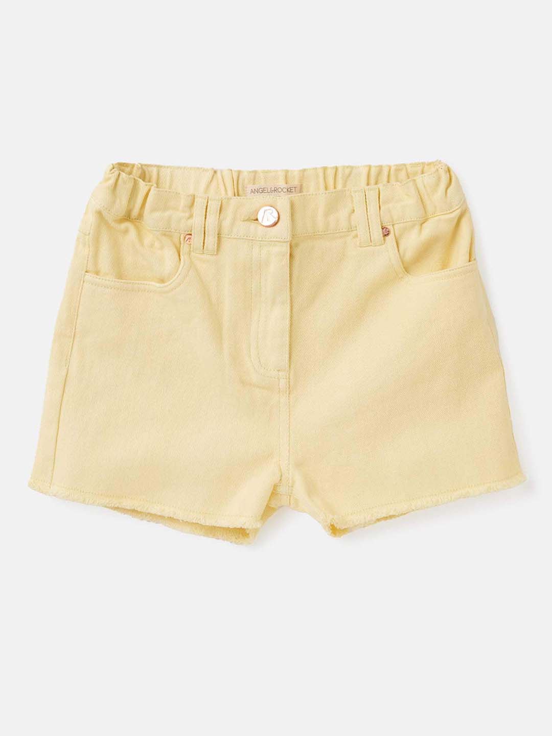 

Angel & Rocket Girls Slim Fit Hot Pants Shorts, Yellow