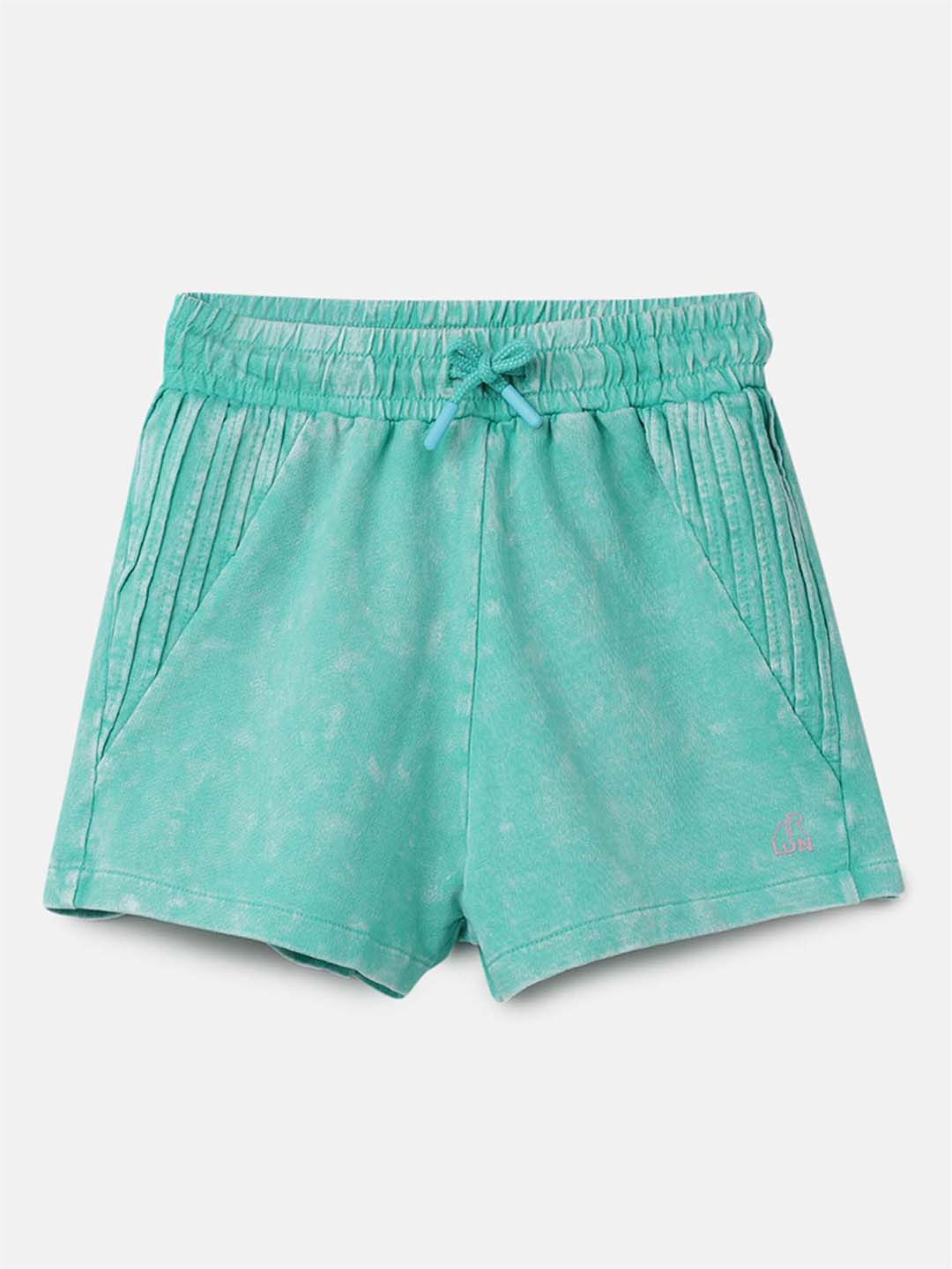 

Angel & Rocket Girls Mid-Rise Slim Fit Above Knee Cotton Hot Pants Shorts, Green