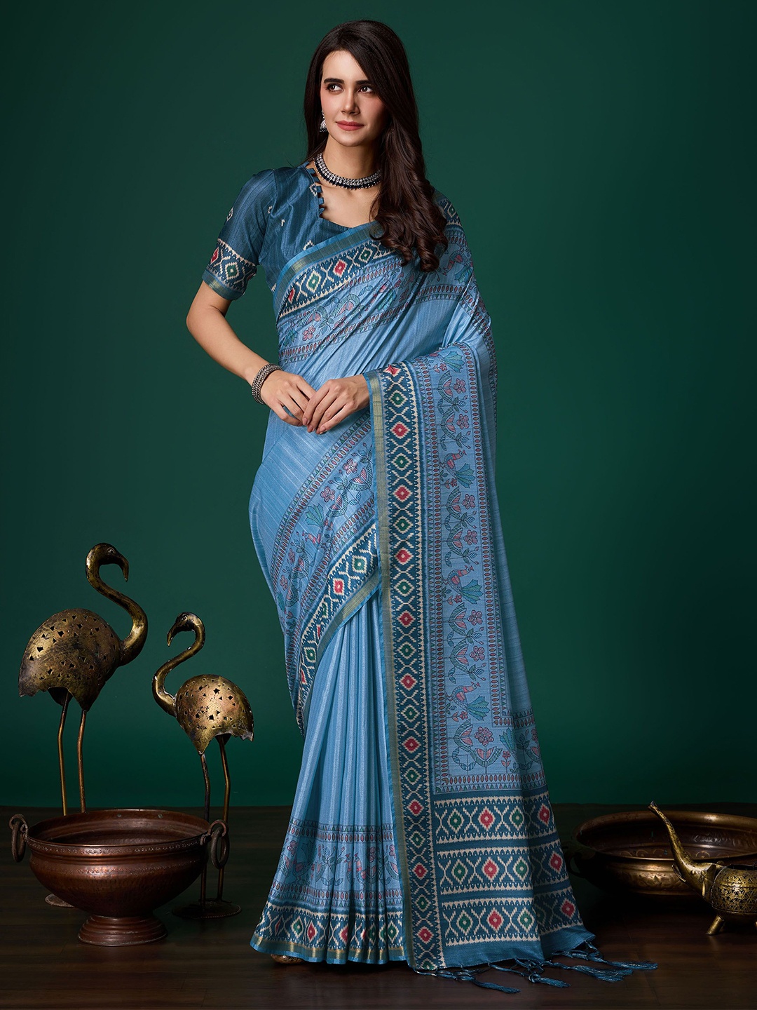 

Mitera Women Sarees, Blue