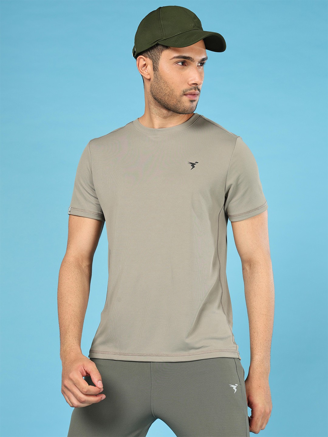 

Technosport Round Neck Techno cool+ UPF50 Slim Fit Sports T-shirt, Grey