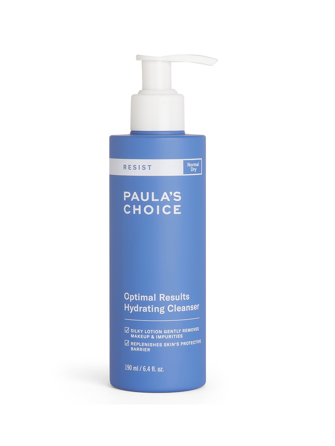 

Paulas Choice Resist Optimal Results Hydrating Cleanser For Normal To Dry Skin - 190 ml, Blue