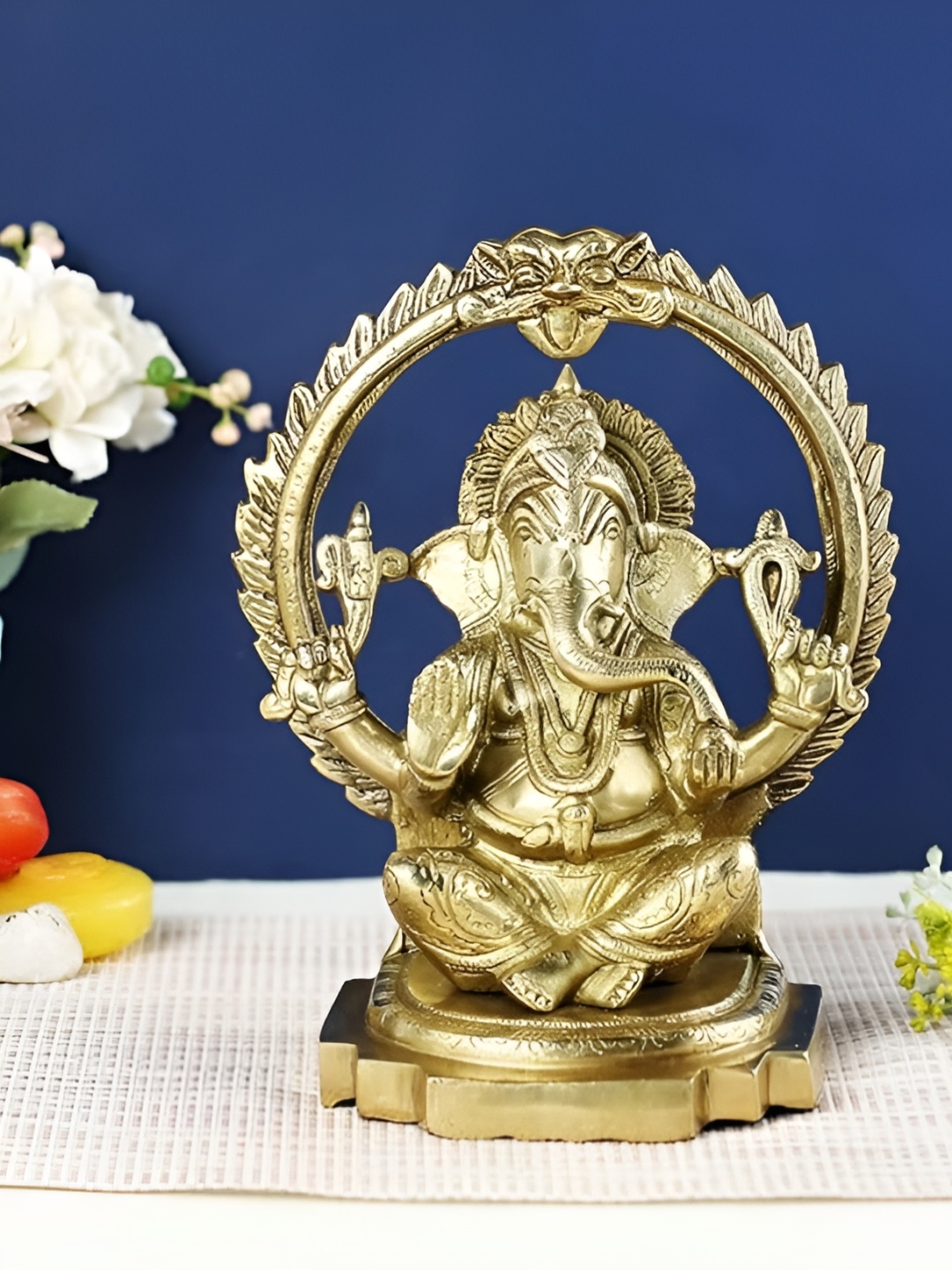 

Aura Gold-Toned Religious Brass Idol Showpiece