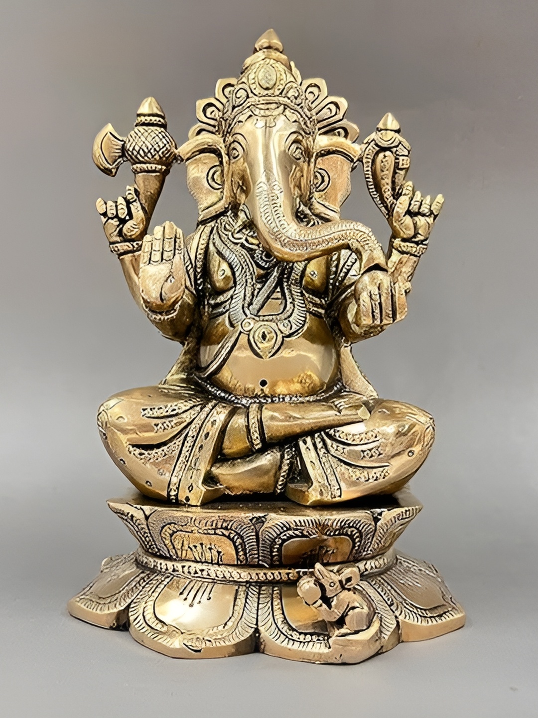

Aura Gold-Toned Brass Religious Idol Showpiece