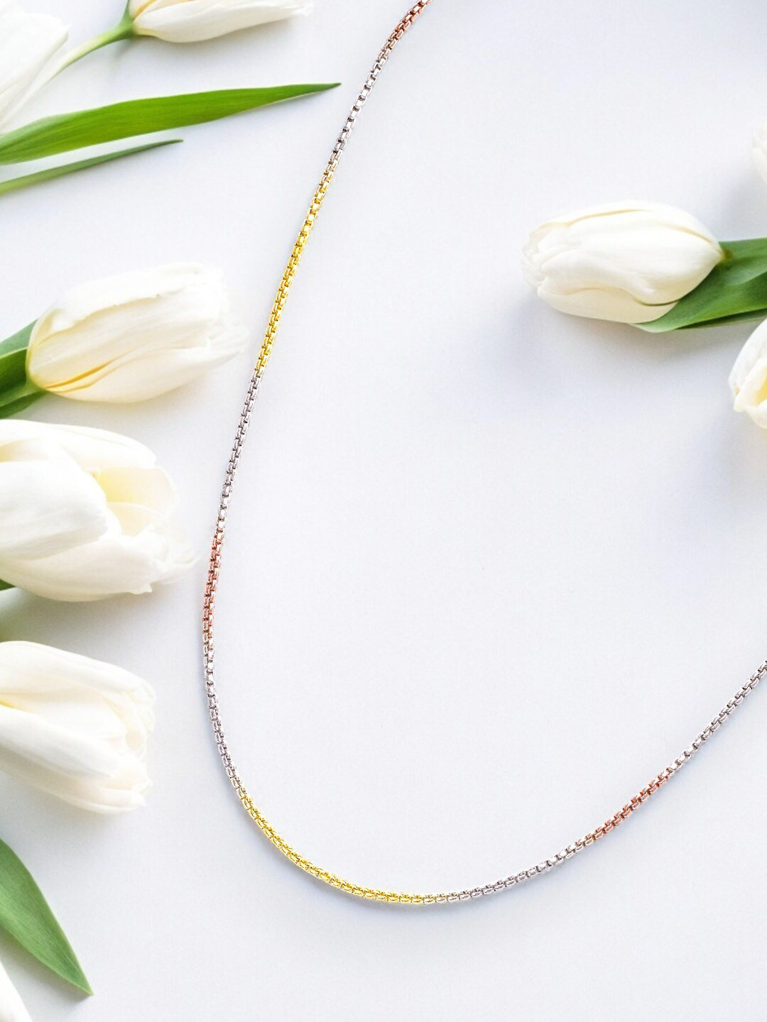 

Taraash 925 Sterling Silver Rhodium-Plated Chain