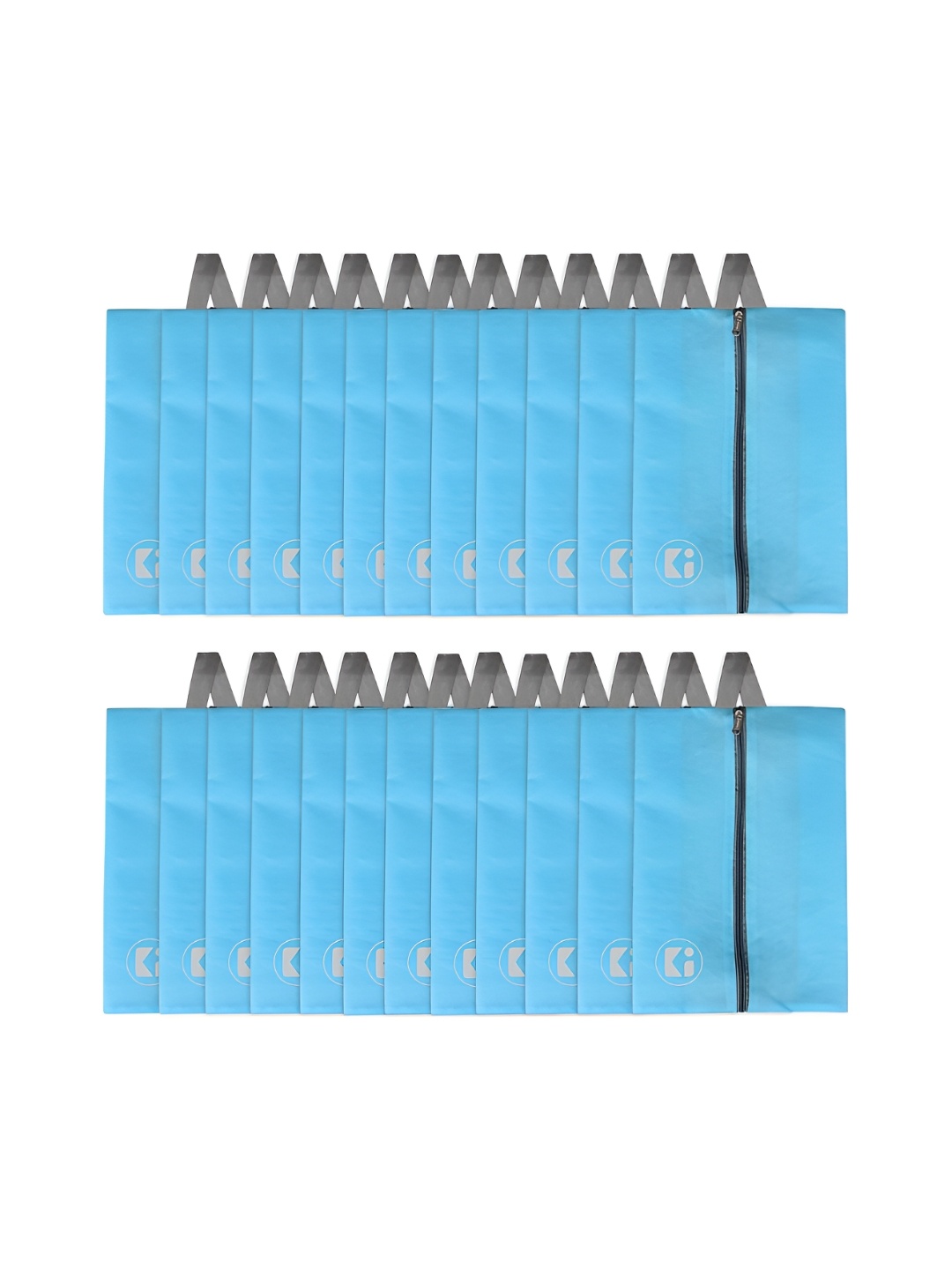 

Kuber Industries Blue 24 Pcs Pieces Shoes Organisers