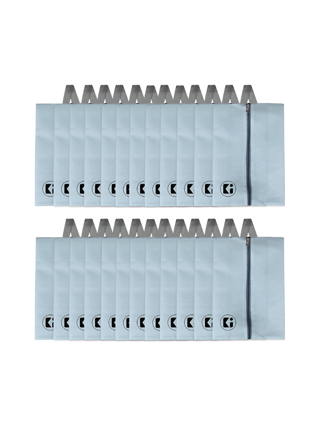 

Kuber Industries Grey 24 Pieces Shoes Organisers