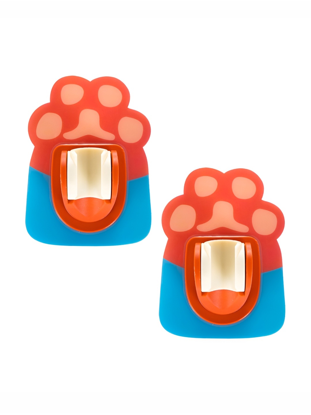 

P-Plus International Orange & Blue 2 Pieces Abstract Shower Holder