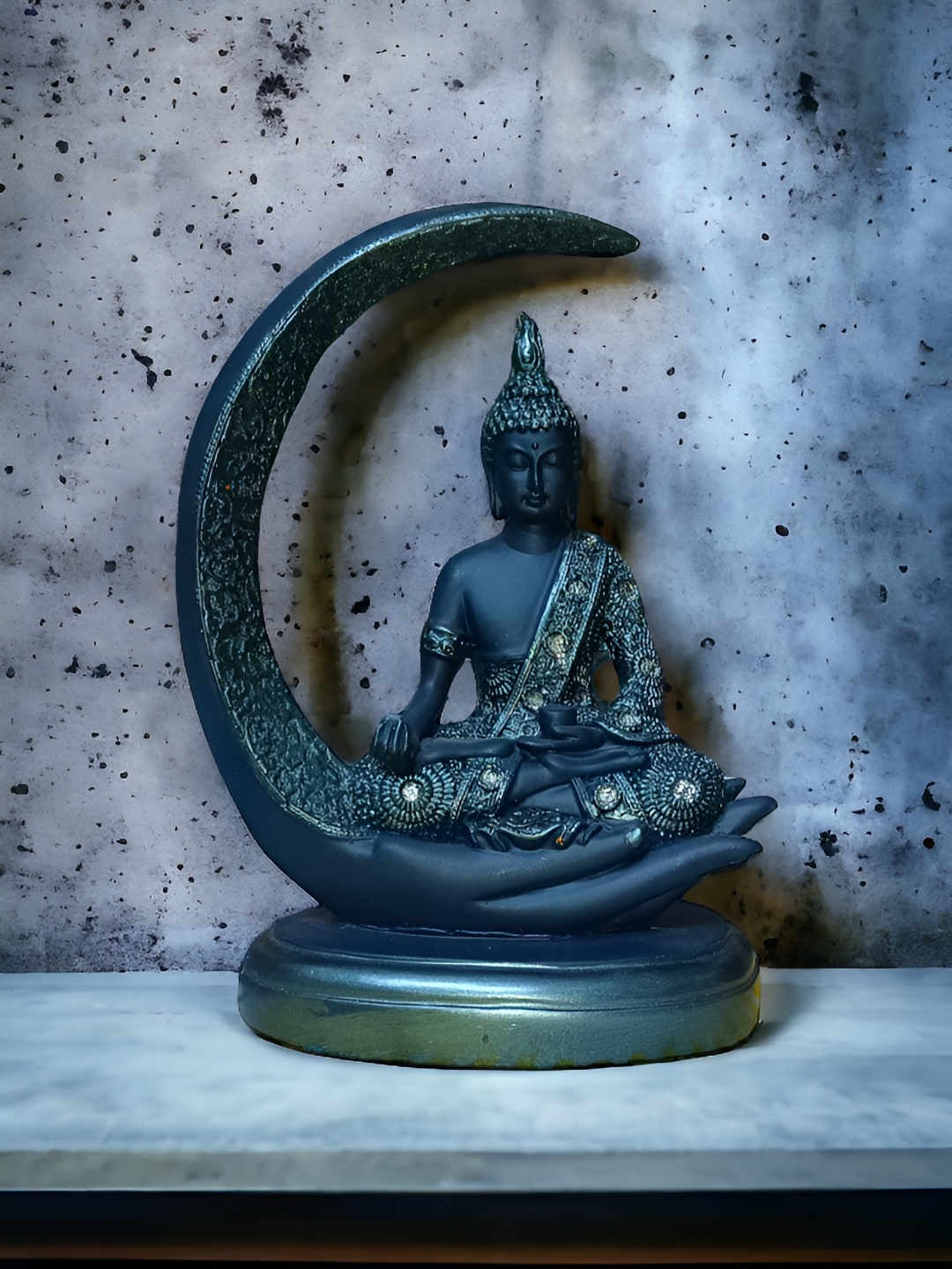 

SANKALAN CREATIONS Blue Buddha Idol Showpiece