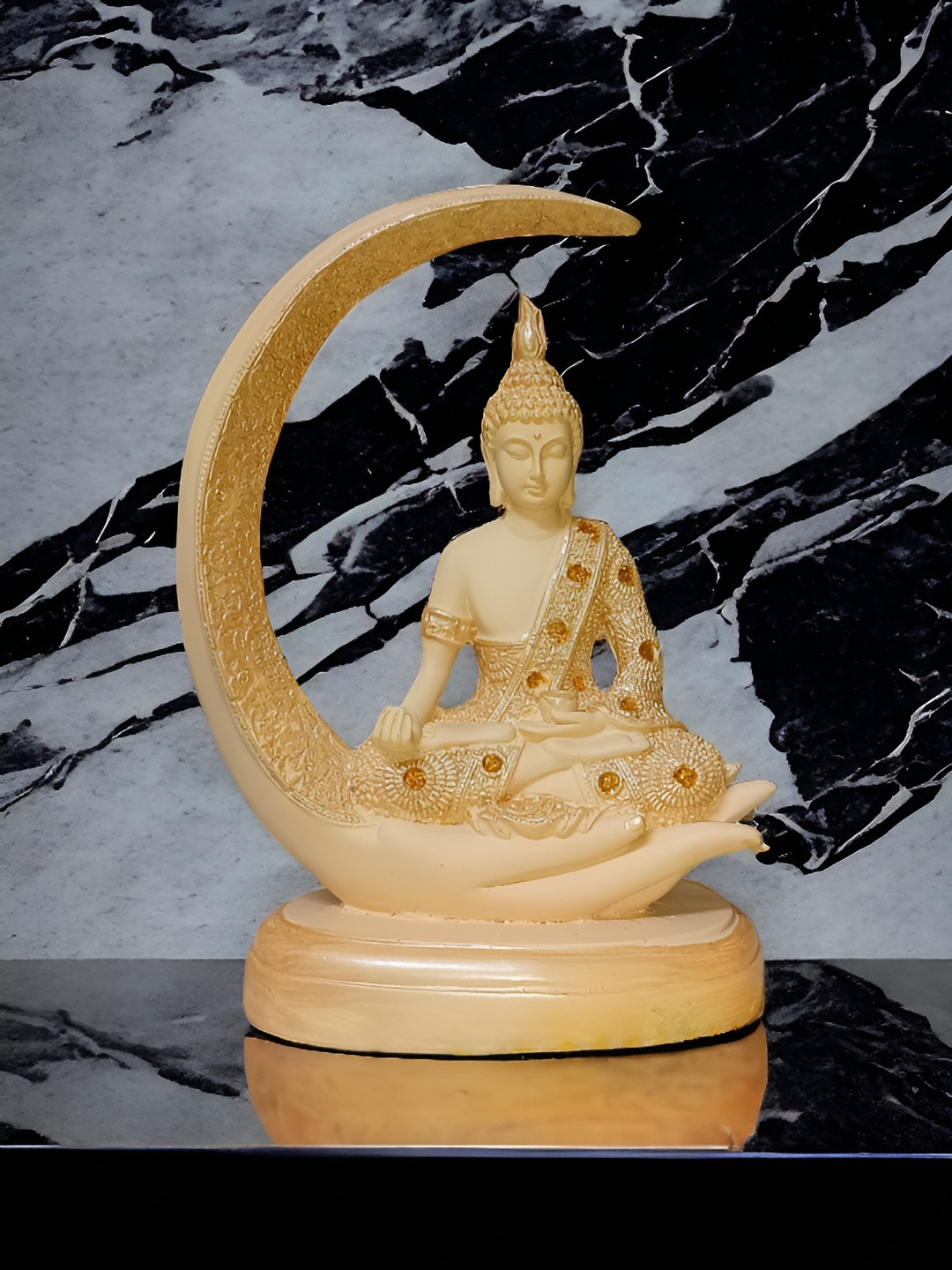 

SANKALAN CREATIONS Yellow Figurine Showpiece