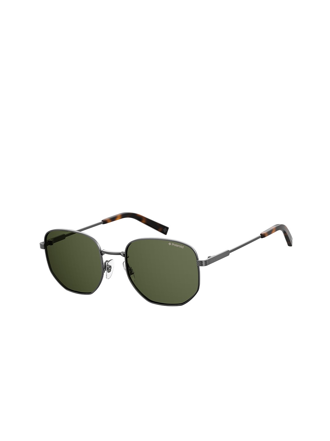 

Polaroid Men Aviator Sunglasses with UV Protected Lens 202449KJ151UC, Green